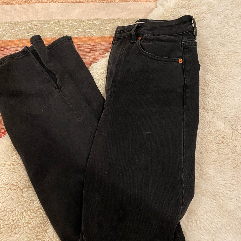 Motel Rock Flare Jeans Black